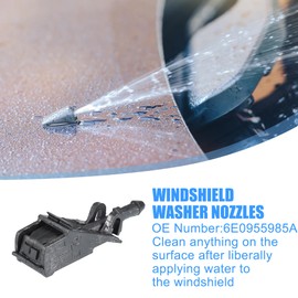 uxcell Windshield Washer Nozzle Windshield Sprayer Nozzle for VW Jetta 1999-2005 for VW Golf 1998-2006 for VW Passat 1997-2005 No.6E0955985A