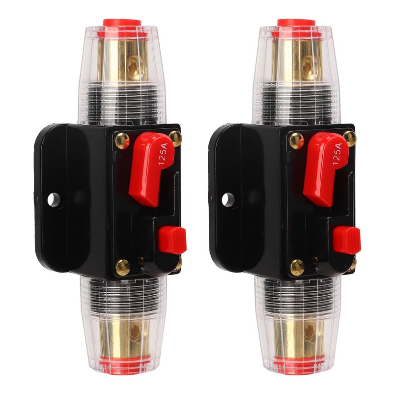 12‑24V Inline Circuit Breaker with Manual Reset Fuse Holder Battery