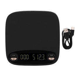 Coffee Scale Highly Accurate Touch Invisible Screen Maximum Weighing Capacity 2kg 0.1g Graduation Value Unit Conversion Electronic Baking Scale