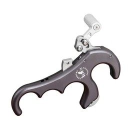 TOPOINT ARCHERY TP425 Bow Release 4 Finger Release Aluminum Release Aid 7colors Options Automatic Archery Caliper Release Compound Bow Hunting Archery Hunting Shooting Accessories (Smoke, TP425)