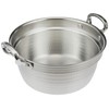 AKAO (akao) Don't Aluminum 打出 Circle with Pot 24 cm