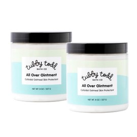 TUBBY TODD All Over Ointment - Baby Eczema Cream - Everyday Multi-Purpose Baby Skin Relief Cream - Sensitive Skin, Dry Skin, Rash, & Irritation - Steroid & Gluten Free - Fragrance-Free, 2 Pack, 8oz