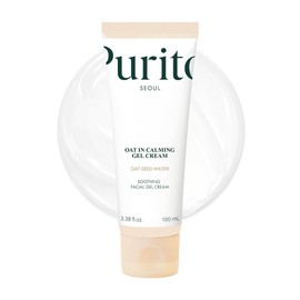 PURITO Oat In Calming Gel Cream, 77% Oat Kernel Water, Lightweight Water Gel Moisturizer, Non-Comedogenic, Fragrance Free, Vegan Korean Skincare, Sensitive Skin, 100ml