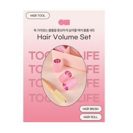 Tulip Hair Hair Roll Comb Brush + Green Aluminum Roll M / 툴리프 헤어 머리 롤 빗 브러시 + 생지 알루미늄 롤 M