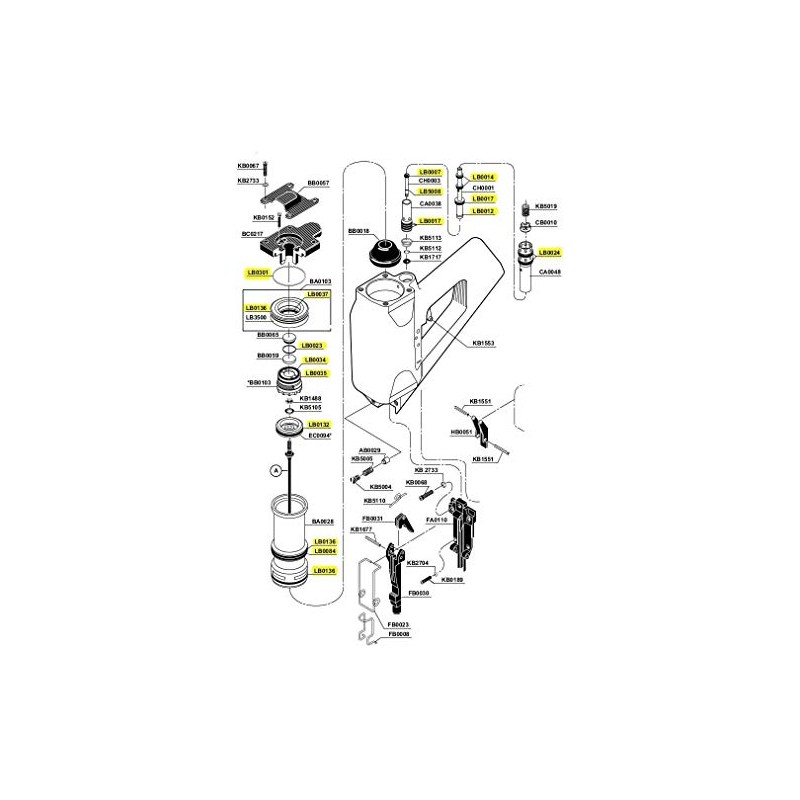 New O-Ring Replacement Rebuild Kit for Senco SN4 SN IV