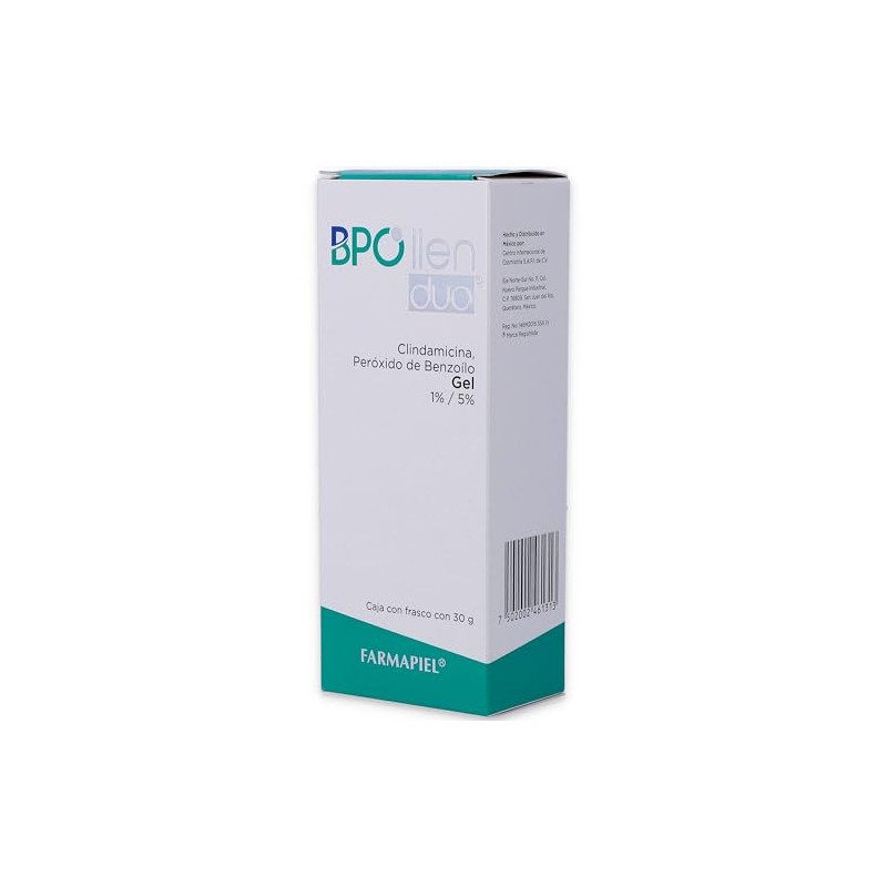 BPOllen Duo Gel, Clindamicina 1% y Peróxido de Benzoilo 5%,