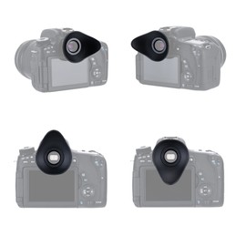 JJC Eyecup, Compatible with Canon EOS 6DM2 5DM2 5DM2 90D 80D 9000D Kiss X10 X8i X7I X7 X6i etc 360 Degree Rotatable Finder Protection Black