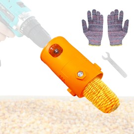 VARONGHKOO Corn Peel Thresher Corn Stripper Use with Electric Drill Universal Highly Efficiency Manual Durable with Gloves Labor Saving Corn COB Remover