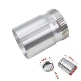 CoolingSnow 2" O.D Aluminum Alloy Weld On Filler Neck with Cap Splash Bowl Fuel Tank