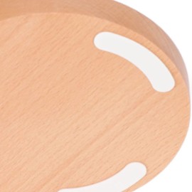 ANKROYU Wood Headphone Stand Solid Beech Wood Headphone Holder Ergonomic Arc Design Desktop Headset Display Stand for Home Office Studio Study 31.6x12.5cm