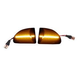 Side Marker Light Smoked Black Shell Yellow Light Aging Resistant Replacement for Smart Fortwo Cabrio A451