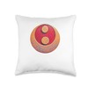Crackled Yin Yang Symbol Throw Pillow