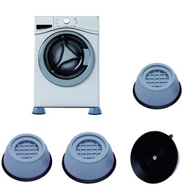 Meikurs Anti Vibration Pads, 4pcs Washing Machine Base Foot Pads, Non Slip Heighten Shock and Noise Cancelling Mat for Washer and Dryer Machine Support Protects Pedestals (4 PCS)