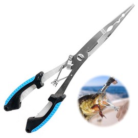 PAVIKE Fishing Pliers Multi-functional Fishing Pliers Fishing Pliers Fishing Tackle Supplies, Multifunctional Tools, Easy to Carry, for Fishing Lovers Multipurpose Fishing Line Cutter Fish Control
