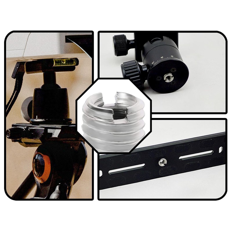 Lhbwhiz 1/4 to 3/8 inch conversion screw adaptor, camera tripod