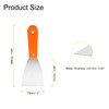 HARFINGTON 4pcs Carbon Steel Putty Knife 3" Plastic Handle Spreading