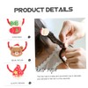 Healvian 6pcs Christmas Hair Ties for Girls Cute Santa and