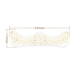 Yuibthr Glitter Freckles Face Tattoo, Gold - Glow Up Makeup Patches, 5pcs Sparkle Freckles for Women