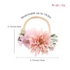 Yheahin Baby Girls Fabric Flower Headbands Handmade Rose Floral Stretchy