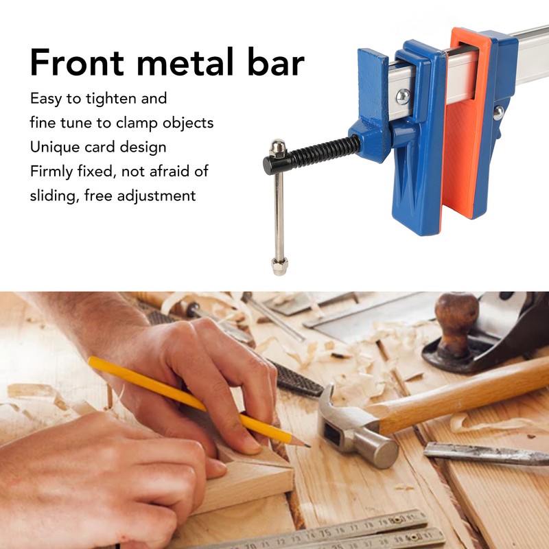 Woodworking F Clamp Aluminum Alloy Fast Adjustment Stable Fixation Quick