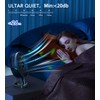 JZCreater USB Desk Fan, Mini Portable Fans, 3 Speeds Desktop