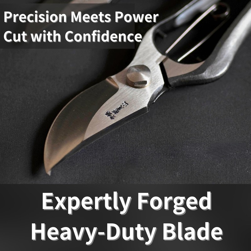 RANSHOU Japanese Pruning Shears for Gardening 9”, Professional Heavy Duty