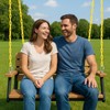 2 Pcs 87'' PVC Coated Swing Chain Heavy Duty Hanging