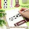 JarThenaAMCS 48Pcs Sport Bookmarks Rulers Basketball Football Soccer Baseball Reading