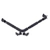 Fortress Round ADA Black Sand Steel Handrail Bracket (Bag of