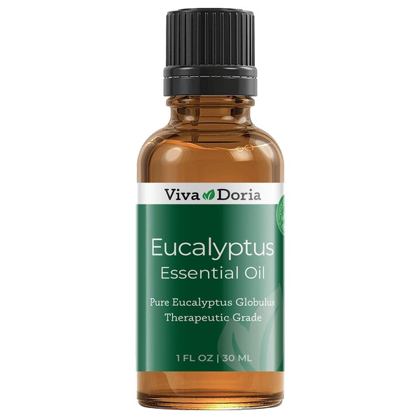 Viva Doria 100% Pure Eucalyptus Globulus Essential Oil, Undiluted, Food Grade, 1 Fl Oz (30 mL)