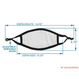 solo vos sos Flames burning fire fabric face mask OSFM Adults & Kids