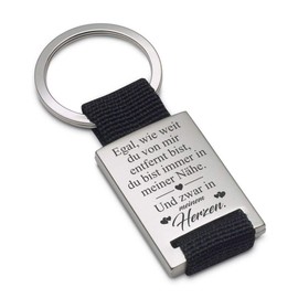 Lieblingsmensch Keyring Model: No matter how far you are away from me..., Textile, Keyring
