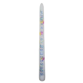 Birthday Countdown Candle - Multi Color - 1-18 Years 10 inches Tall - Taper Candle