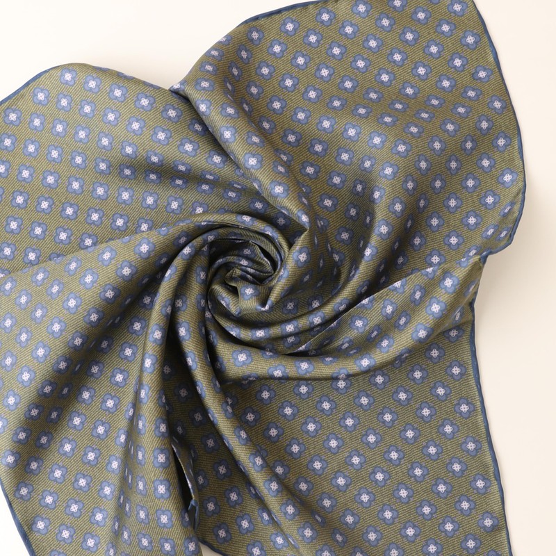 Prettystern Unisex Hand-Rolled Silk Neckerchief Silk Neckerchief for Men and