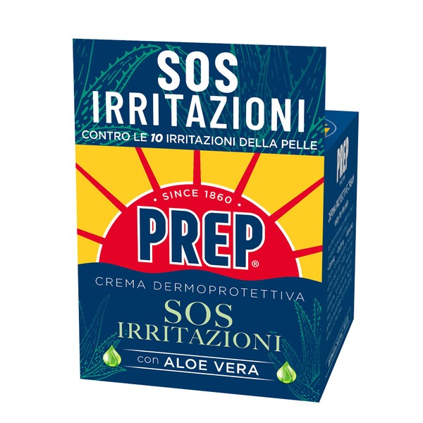 Prep, SOS Irritation Dermoprotective Cream, Irritation Cream, Moisturizing and Soothing Cream, for All Skin Types, 75 ml