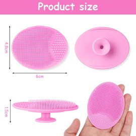 Aolso Baby Bath Brush, 6PCS Baby Cradle Cap Brush for Baby Bathing, Face Scrubbers Exfoliator Brush for Adult Facial Cleansing