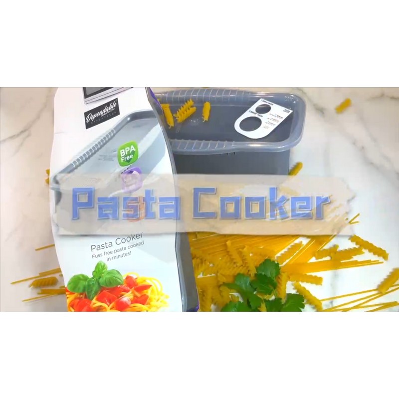 dependable Microwave Pasta Maker Cooker Makes Pastas & Spaghetti In