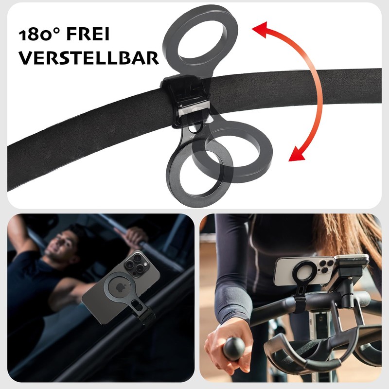 Magnetic Phone Holder for Stroller Grip Compatible with MagSafe (Strong