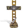 Marco Int'l US Fire Fighter Fireman Standing Cross Statue Memorial