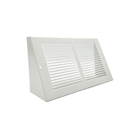 Hart & Cooley Extended Depth Triangular Baseboard Grill - 10 x 6 Duct Opening (White)