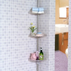 Living Nice 3-tier transparent corner shelf