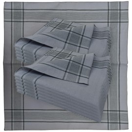 ggm Bundeswehr Men's Handkerchiefs Fabric 100% Cotton Size 50 x 50 cm, grey