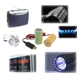 NUEAYMS Fake Battery Eliminators Universal USB to LR20 D False Battery Power Cable Cord Replace 4x1.5V LR20 D Batteries Universal Battery Power Cable Cord for 6V Toy