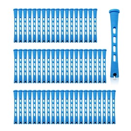 Honicemar 60 Pcs Perm Rollers Set for Long & Short Hair - 0.35 Inch Small Cold Wave Rods, DIY Curling Tools for Natural Hairstyles, Hair Curling Rods for Home or Salon Styling