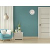 LS-LebenStil Vintage Metal Wall Clock Cream White 23 cm Kitchen