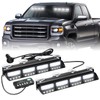XRIDONSEN White Emergency Dash Strobe Lights Safety Flashing Warning Hazard
