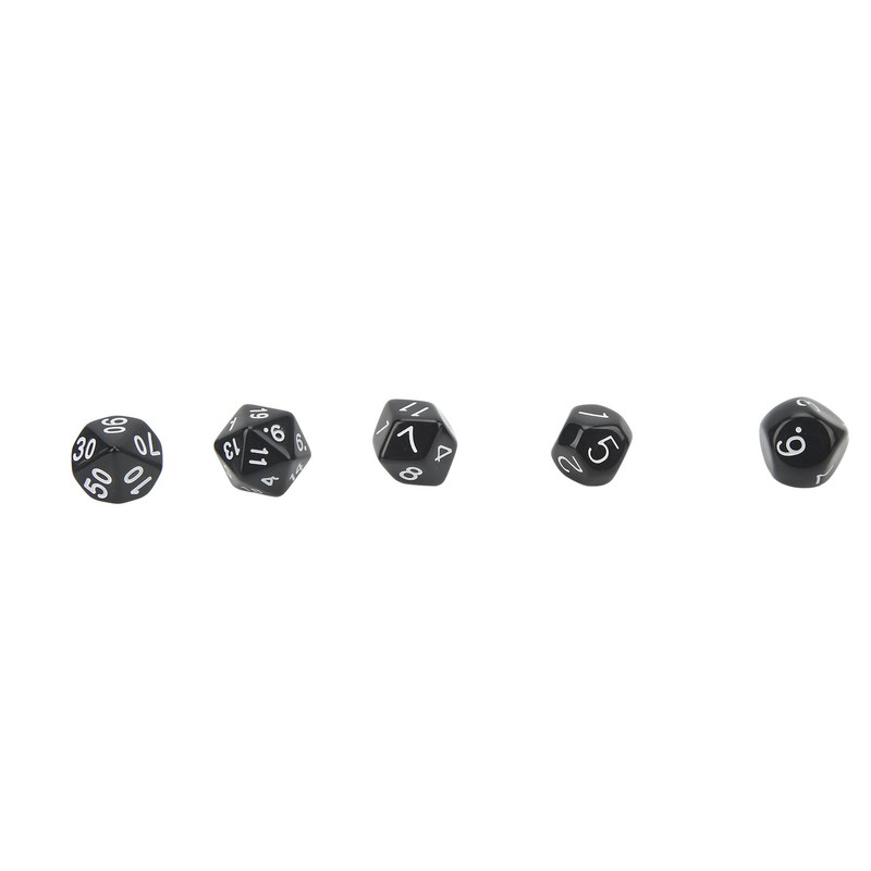 15Pcs Polyhedral Dice Set Acrylic D3 to D100 Table Gaming
