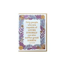 Tolstoy Quote Greeting Card