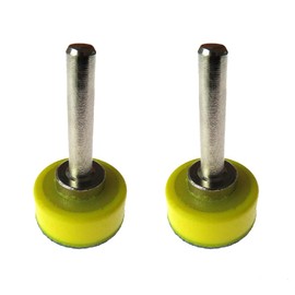 2 Pieces 1" Support Pad 25mm Sanding Discs with 6mm Shaft Drill Bit Attachment Rotary Tool for Polishing Metal and Wood