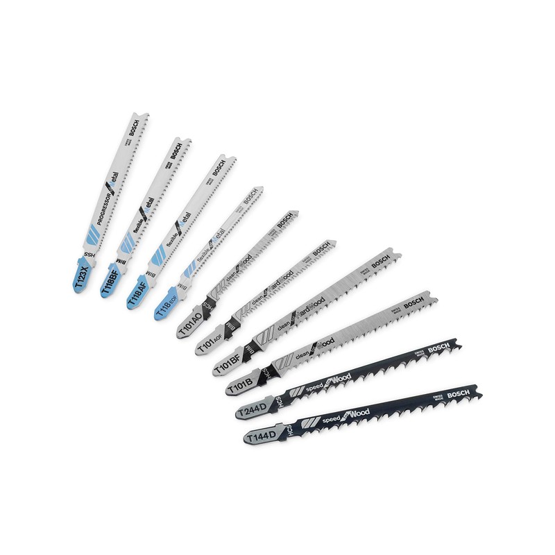 Bosch Professional 10-Piece Basic for Wood and Metal Jigsaw Blade